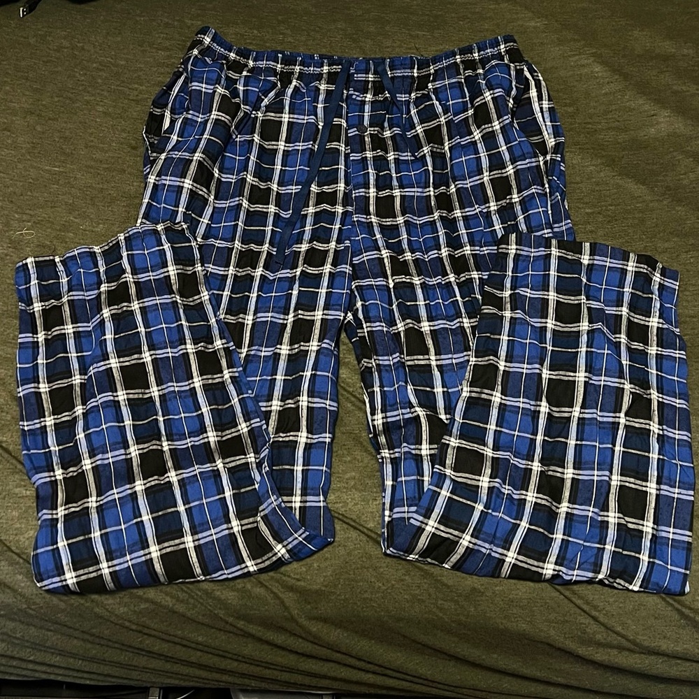 JupiterSecret | XXL | men’s | Blue and Black Plaid Lounge Pants